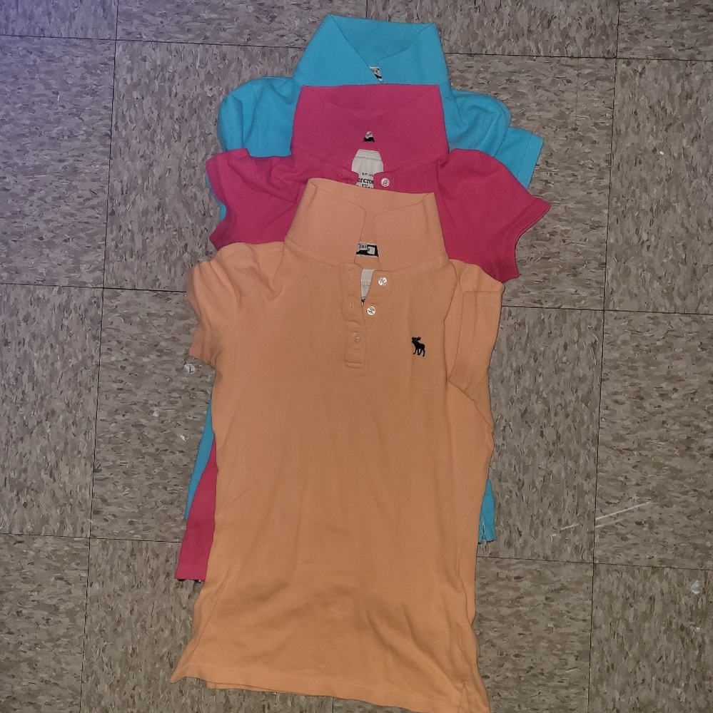 Abercrombie & Fitch 3 polo shirts bundle